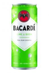 Bacardi Lime & Soda RTD 355ml Cans (4 pack cans)